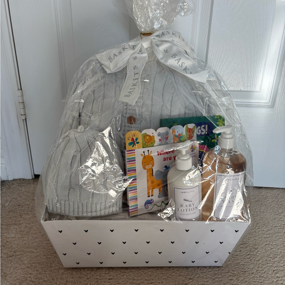 Jake and Jill Blue Baby Gift Basket